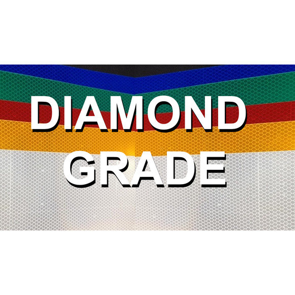 GREEN Reflective Diamond Grade Safety Tape Sticker Adhesive Caution Tape 4" x 9" - Picture 3 of 10